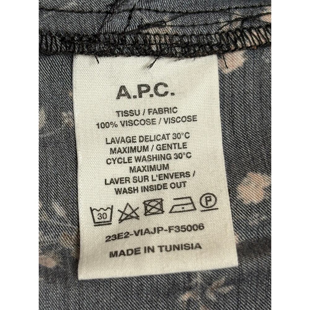 A.P.C. x Liberty Fabric Floral Print Antoinette Dress Black 34 EU 2 US - Picture 7 of 10